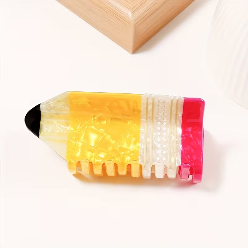1 piece 3.5" pencil hair clip