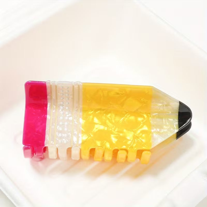1 piece 3.5" pencil hair clip