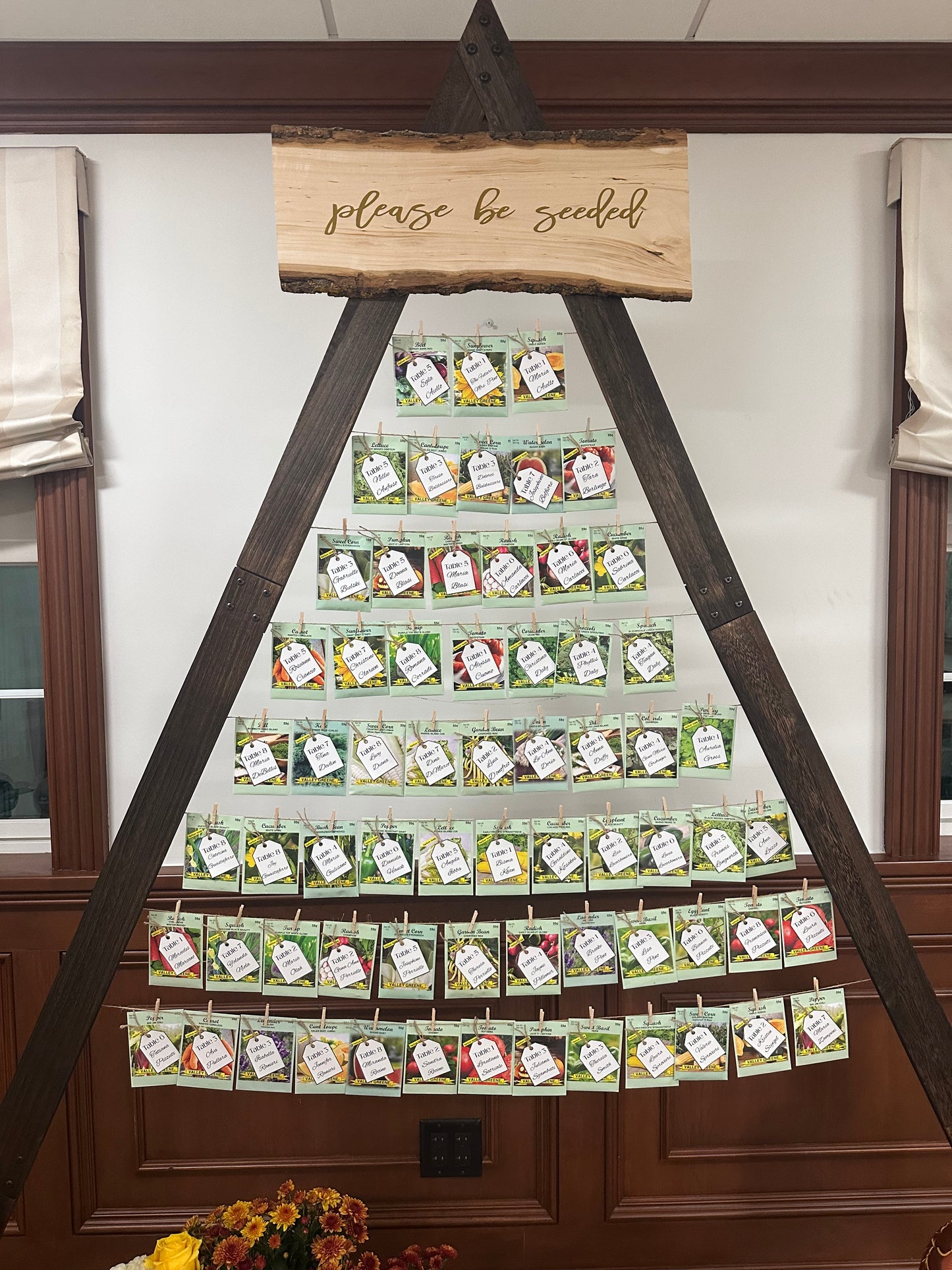 Please Be Seeded -Seating chart